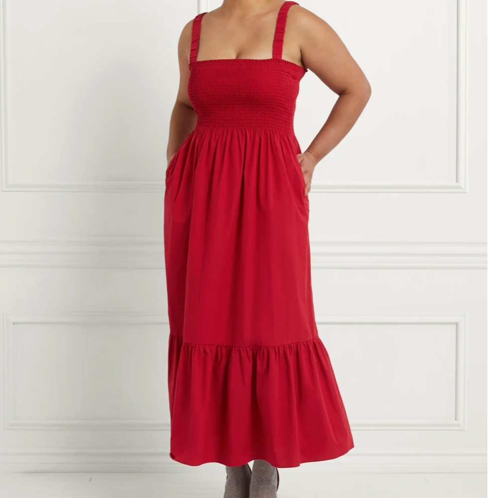 NWT Hill House Anjuli Nap Dress, Size XXL, Victorian Red Cotton